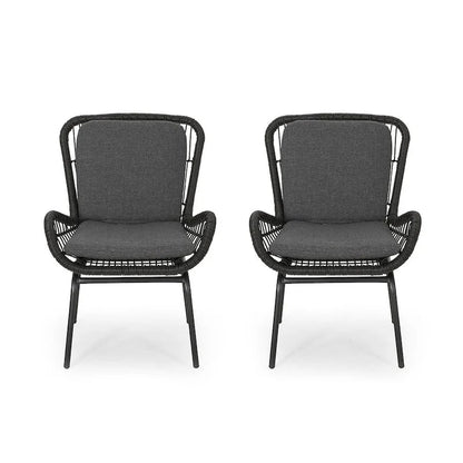 Outdoor Patio Club Chairs Set of 2 by Christopher Knight Home