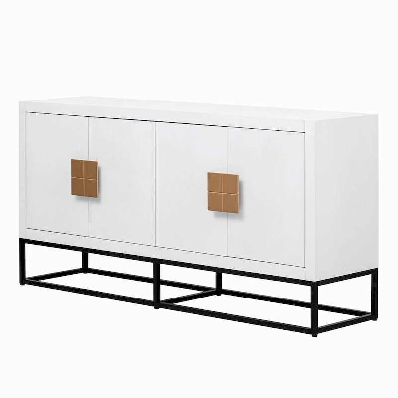 Luxurious Cabinet with Unique Support Legs and Adjustable Shelves