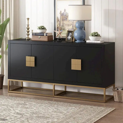 Luxurious Cabinet with Unique Support Legs and Adjustable Shelves