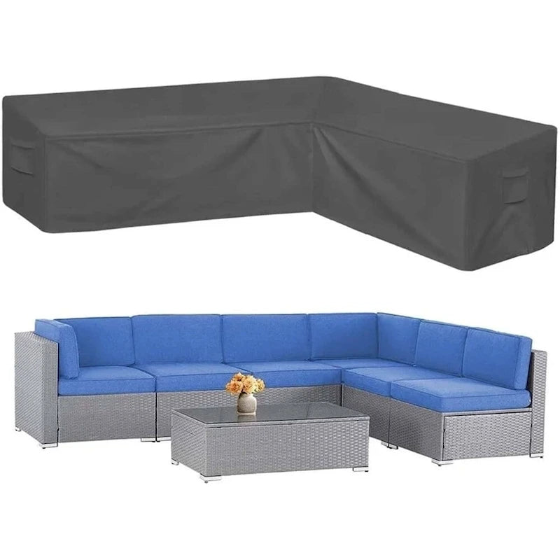 Universal Patio Sectional Sofa Cover Anti-UV & Windproof Waterproof