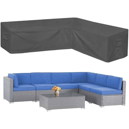 Universal Patio Sectional Sofa Cover Anti-UV & Windproof Waterproof