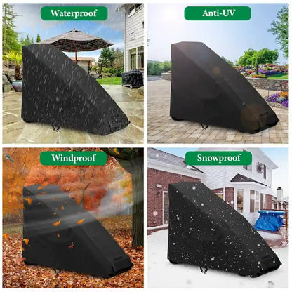 Collapsible Lounge Chair Cover - 400D Oxford Fabric with PU Coating, Waterproof & Dustproof, 58 L x 26 W x 44 H