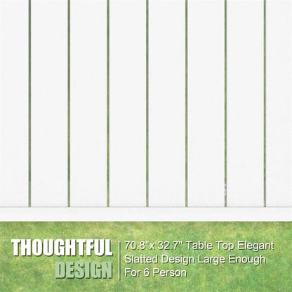 Patio Aluminum Extendable Dining Table with Adjustable Legs