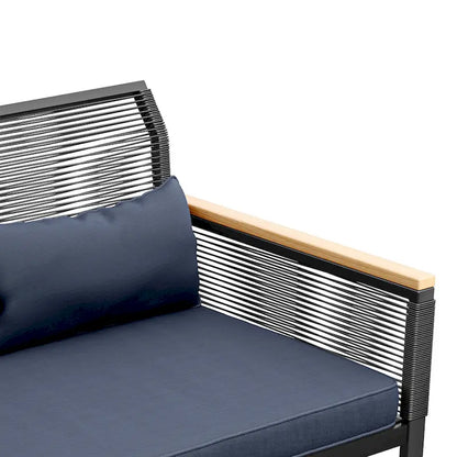 Moasis Wicker Patio Loveseat - 28.3 L x 23.6 W x 37.4 H