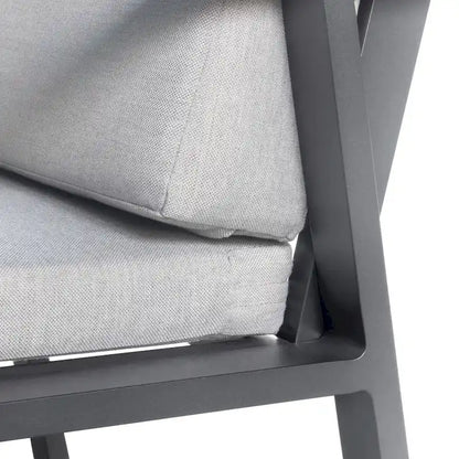 HIGOLD 3801 Nofi Patio Furniture, Outdoor Aluminum Patio Dining Chair with Cushion, Set of 2