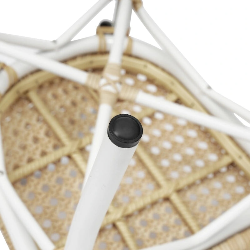 4 Pack All-Weather Commercial Paris Chairs with Metal Frames - N/A