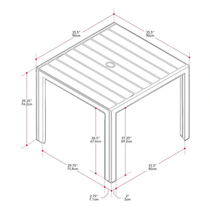 Gallant Square Outdoor Dining Table