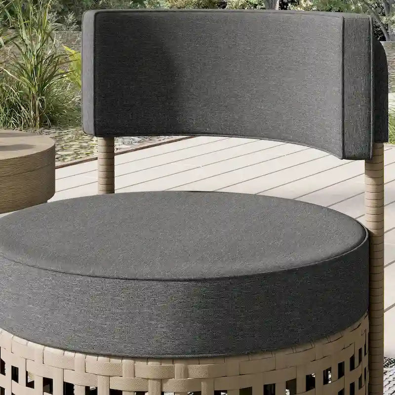Corvus Donges 3-piece Outdoor Wicker Conversation Set