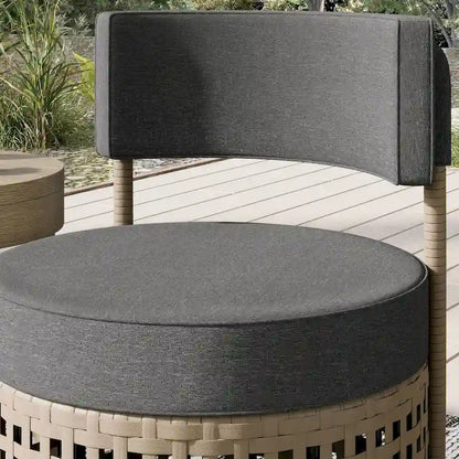 Corvus Donges 3-piece Outdoor Wicker Conversation Set