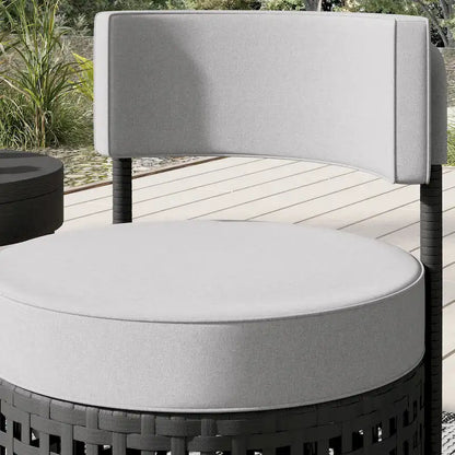 Corvus Donges 3-piece Outdoor Wicker Conversation Set