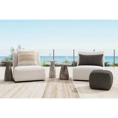 Classic Home Atlas Outdoor Swivel Accent Chair
