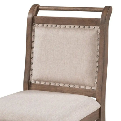 3-Piece Wood Counter Height Drop Leaf Dining Table Set with 2 Dining Chairs