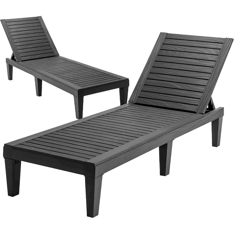 Outdoor Chaise Lounge Chair For Backyard, Poolside