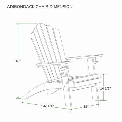 Cambridge Casual Cambria Adirondack Chairs with Cup Holder Set of 2