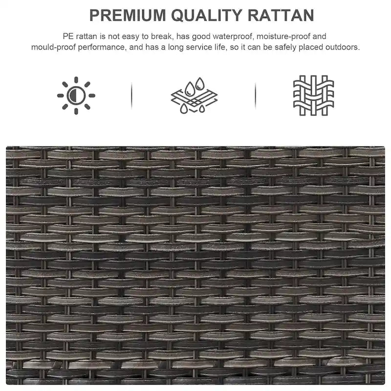 Patio Glider Chair Set with Fire Pit Table - Grey