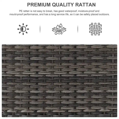 Patio Glider Chair Set with Fire Pit Table - Grey